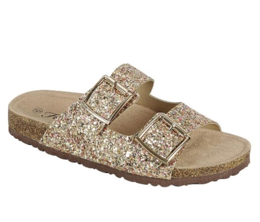 Sparkle birkenstock style sandals online