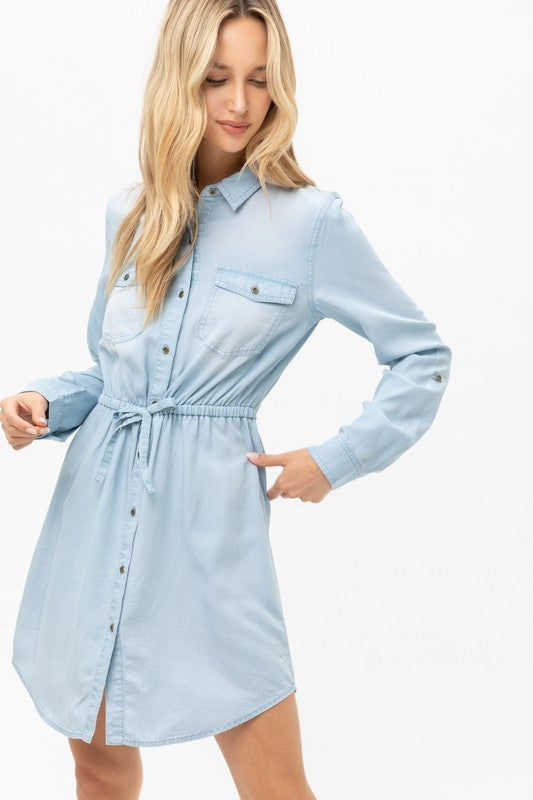 sally shirt dress One pattern, two looks , The Sally Shirt was designed to be a timeless wardrobe staple but we couldnt resist turning her into a dress too. Follow our quick and easy Stitch School tutorial to make