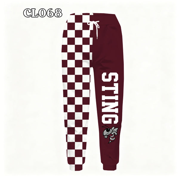 PREORDER Spiritwear Checkered Split Leg Bottom - STING