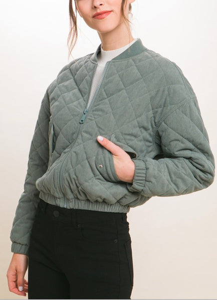 Vinny Corduroy Bomber Jacket