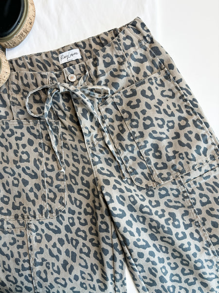PREORDER Roam Free Leopard Barrel Pant