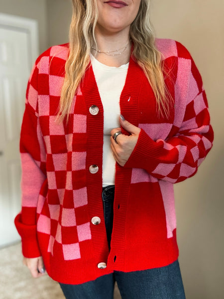 PREORDER Rumi Checker Cardigan