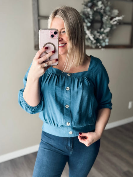 Clara Square Neck Blouse