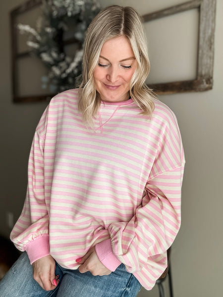 Lillia Striped Sweatshirt
