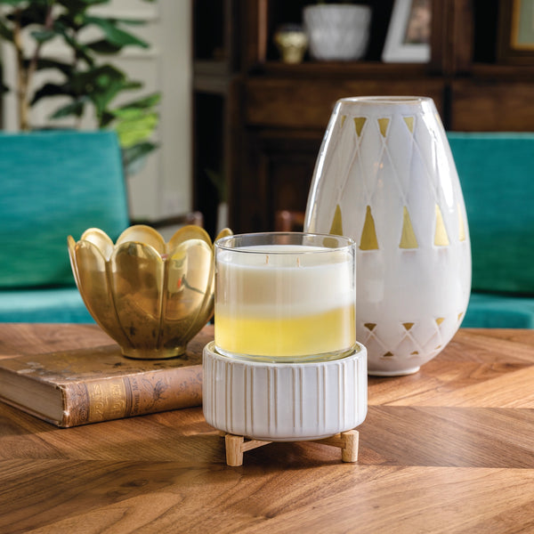 2-In-1 Candle Warmer - White/Wood