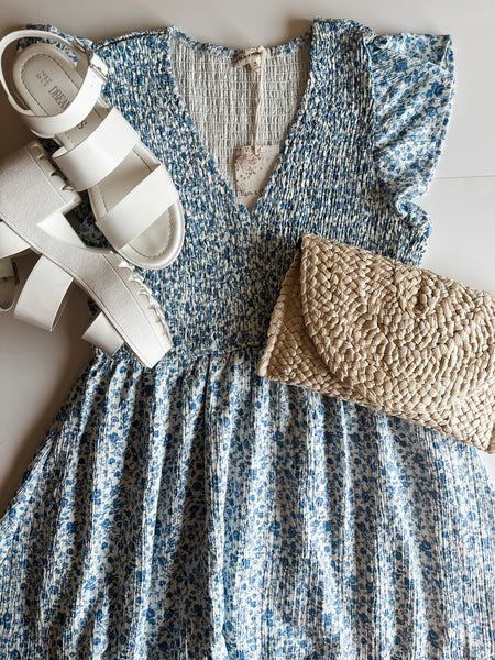 Sereia Smocked Babydoll Dress