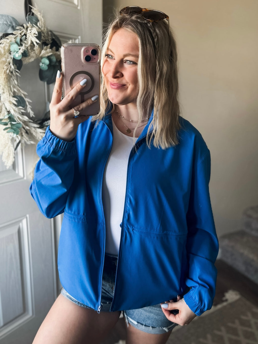 Navyn Cinch Peplum Jacket