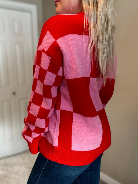 PREORDER Rumi Checker Cardigan