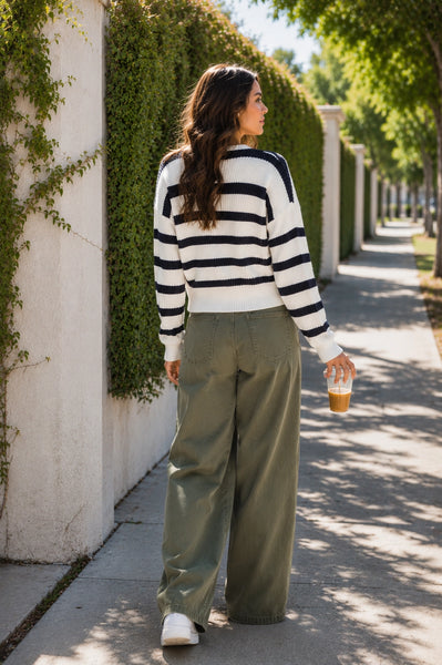Bona Striped Cardigan
