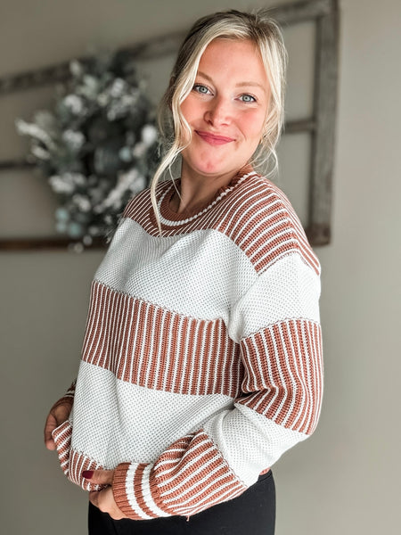 Clarke Two Tone Stripe Sweater