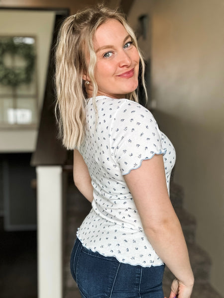 Deliah Ditsy Floral Top