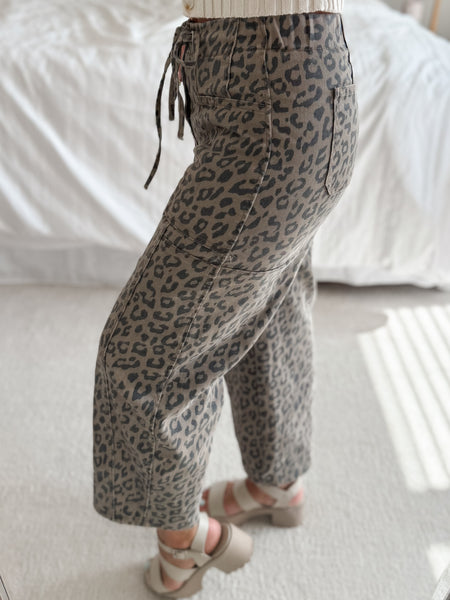 PREORDER Roam Free Leopard Barrel Pant
