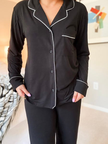 Laila Pajama Set - Black