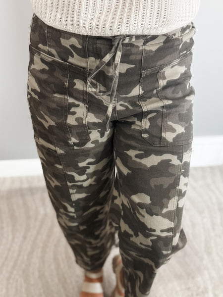 PREORDER Brantley Camo Drawstring Jean