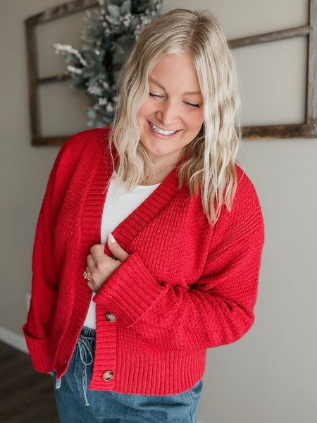 Lilibet Textured Knit Cardigan