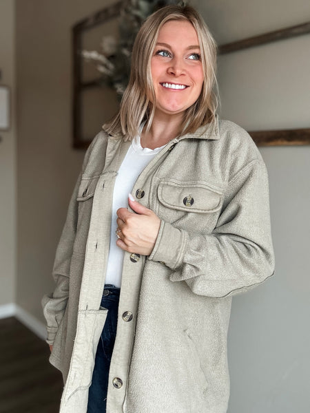 Keegan Washed Fleece Shacket