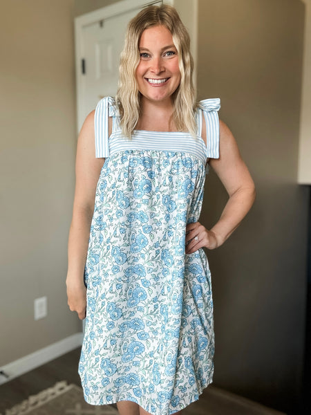 PREORDER Hydrangea Lane Floral Dress
