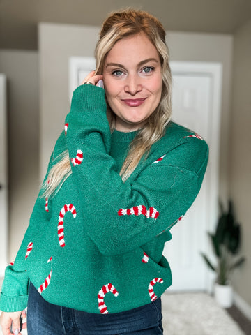 PREORDER Candy Cane Cutie Sweater