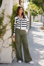 Bona Striped Cardigan