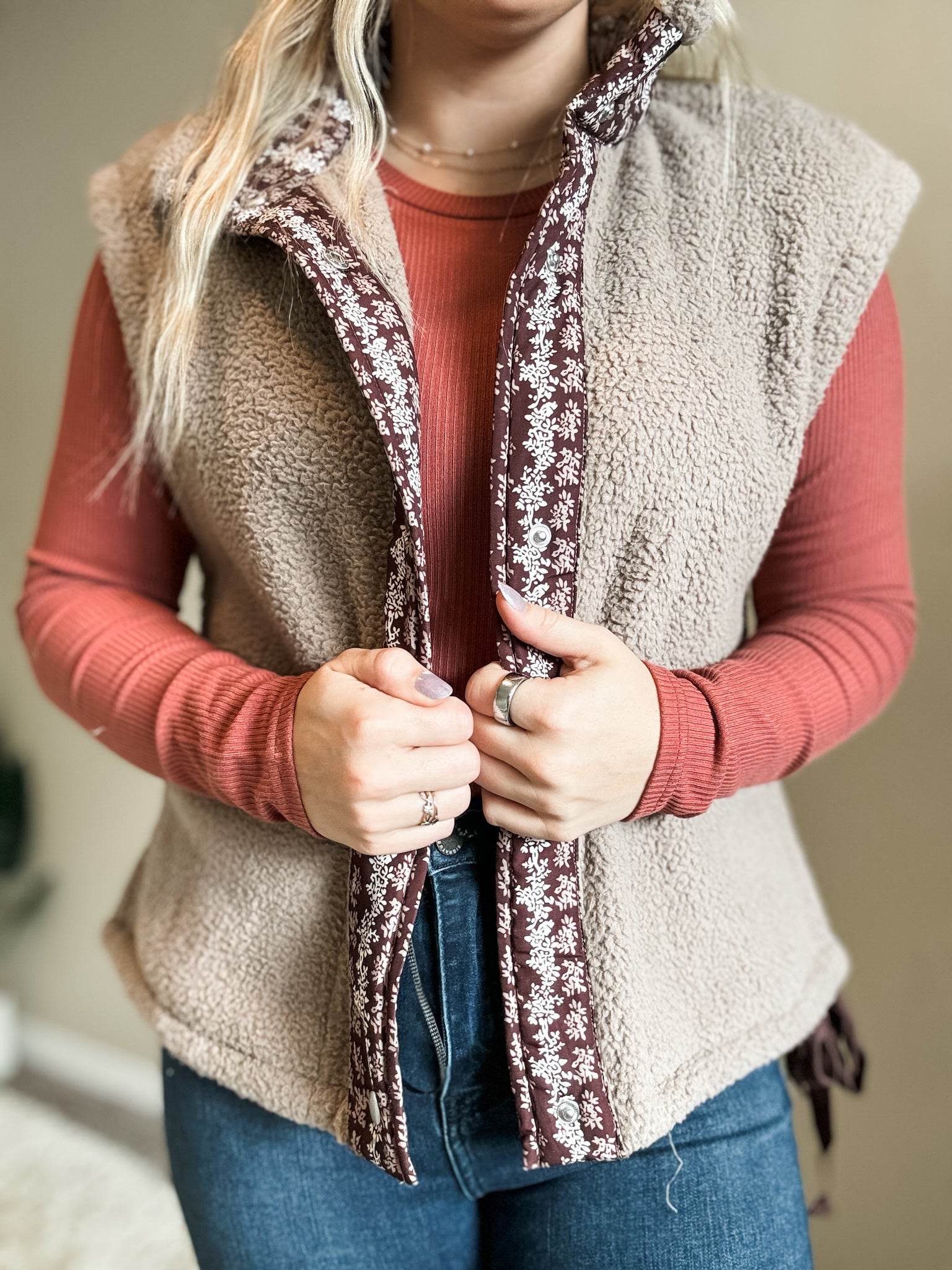 Mara Sherpa Vest - SIZE MEDIUM
