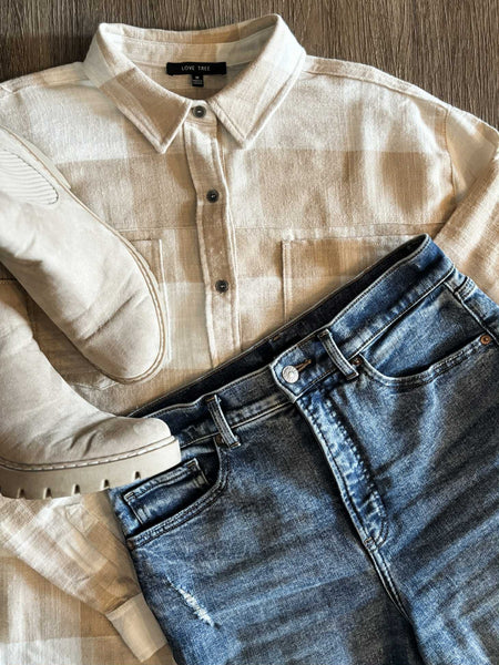 Taryn Flannel Button Up