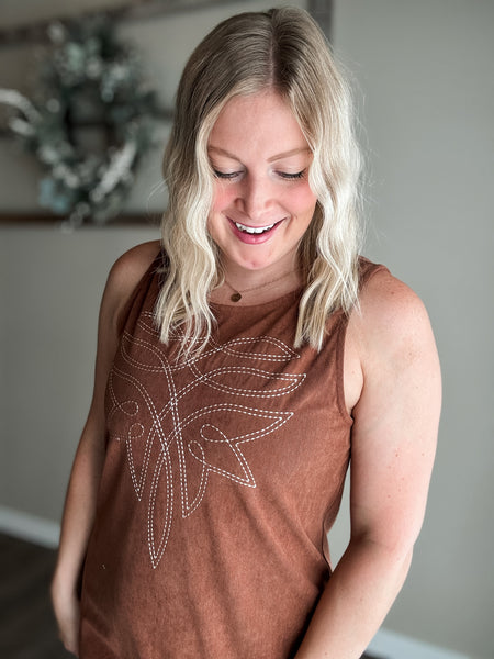 PREORDER Laredo Corduroy Stitch Dress