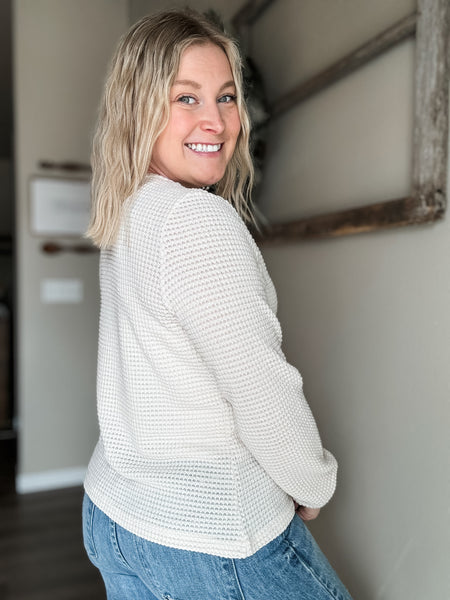 Romie Asymmetrical Long Sleeve Top
