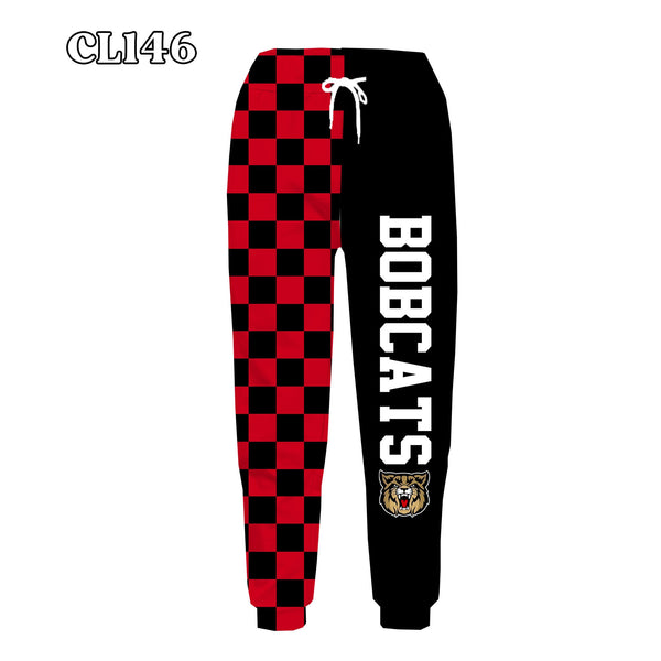PREORDER Spiritwear Checkered Split Leg Bottom - BOBCATS
