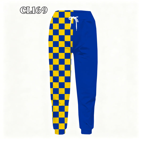 PREORDER Spiritwear Checkered Split Leg Bottom - SDSU JACKRABBITS