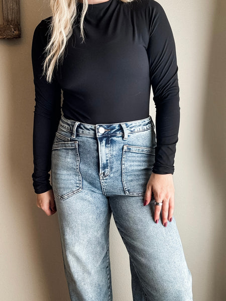 Frankie Slouchy Patch Pocket Jeans