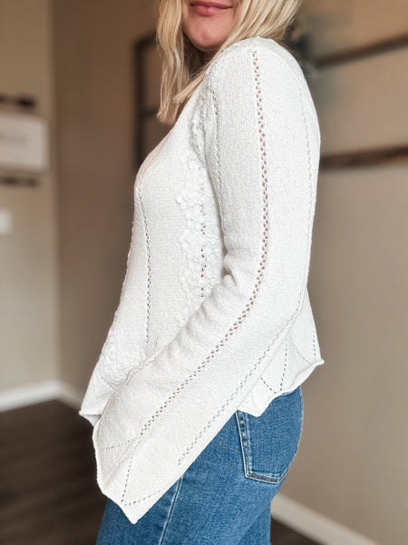 Fia Lace Trim Sweater
