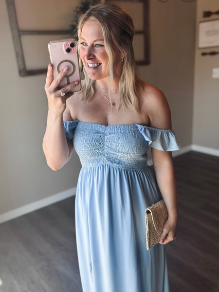 PREORDER Forever Yours Off Shoulder Dress