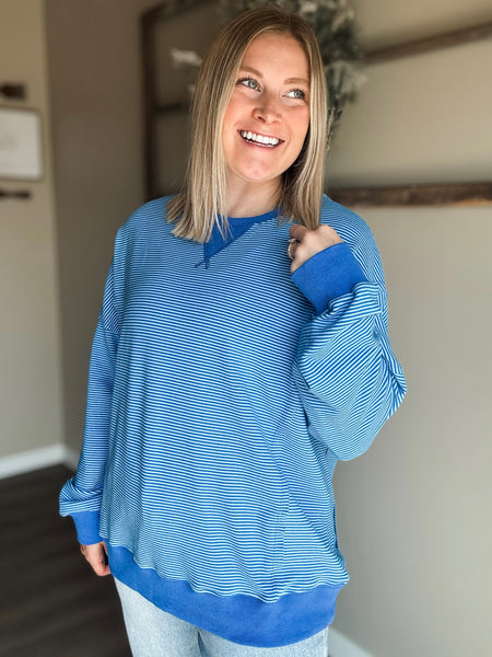 PREORDER Dellie Stripe Pullover