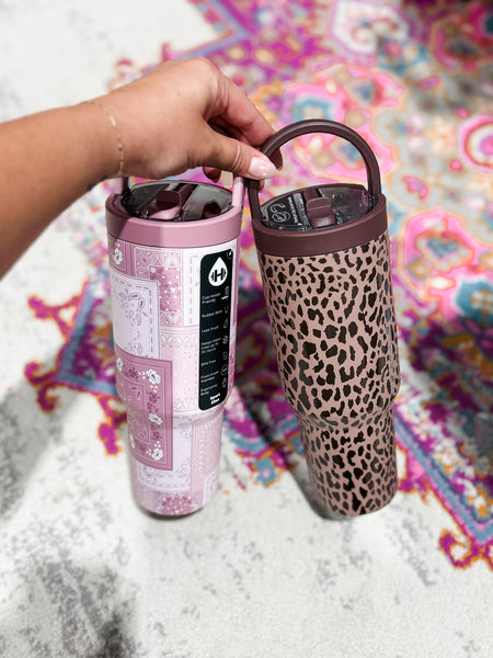 HydroJug 32 oz Sport Water Bottle - Brown Leopard