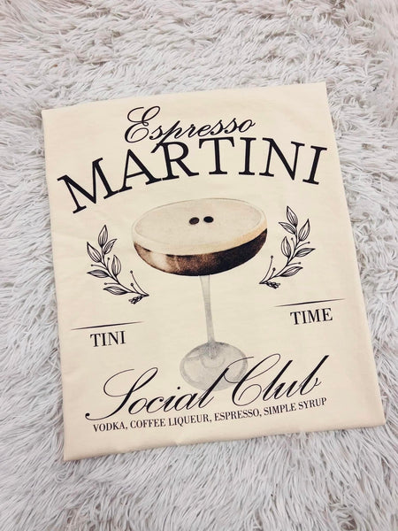 Cocktail Club Graphic Tee - SIZE MEDIUM