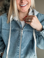 Lindie Mineral Wash Hoodie Jacket