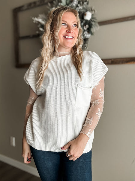 Sloane Sleeveless Knit Top - Ivory