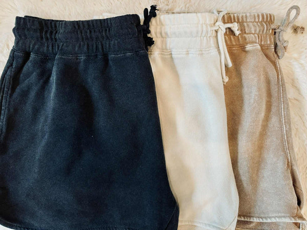 Laynee Drawstring Shorts - Alpaca