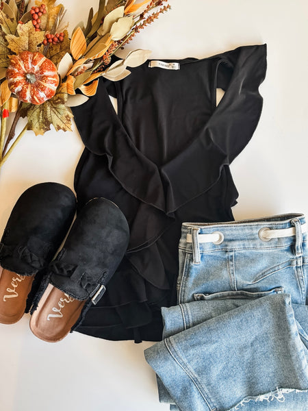 Livia Ruffle Peplum Tank