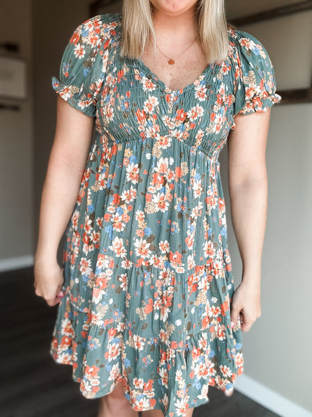 Jessamy Smocked Floral Dress