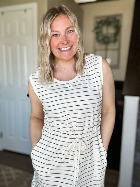 PREORDER Camillia Stripe Tie Dress