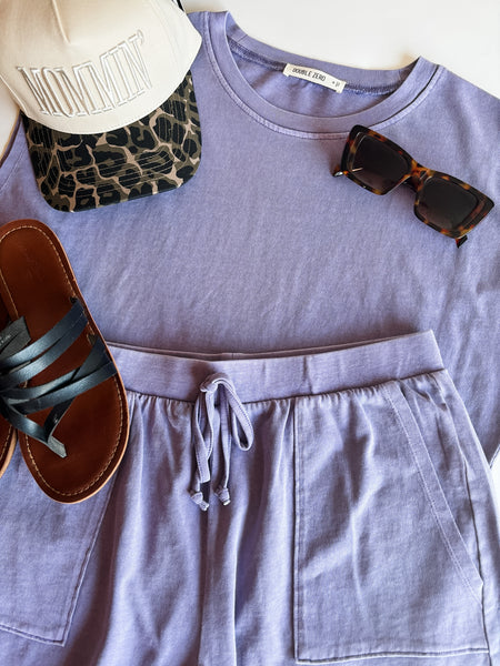 Jessla Two Piece Set - Lavender Purple