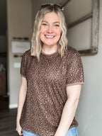 Wild Side Leopard Tee - SIZE MEDIUM
