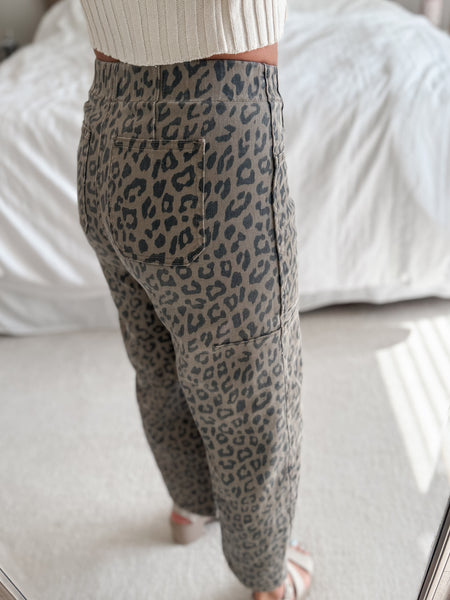 PREORDER Roam Free Leopard Barrel Pant