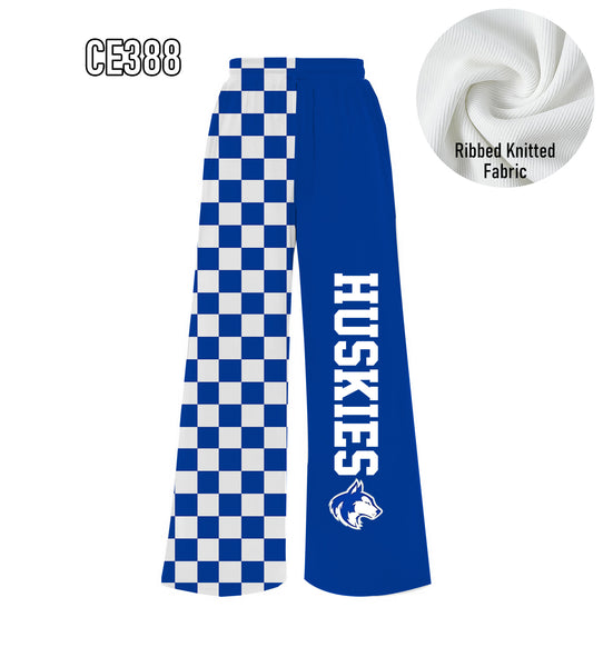 PREORDER Spiritwear Checkered Split Leg Bottom - HUSKIES