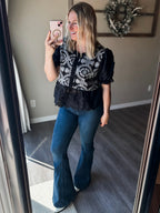 Marciella Eyelet Lace Top