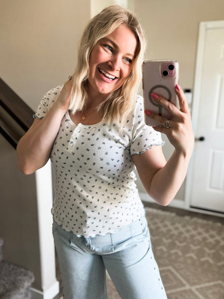Deliah Ditsy Floral Top