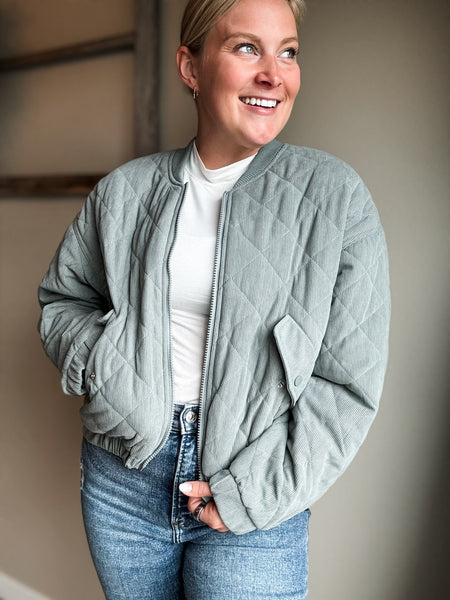 Vinny Corduroy Bomber Jacket