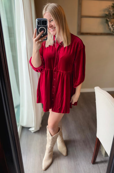 PREORDER Cressida Velvet Tunic Dress