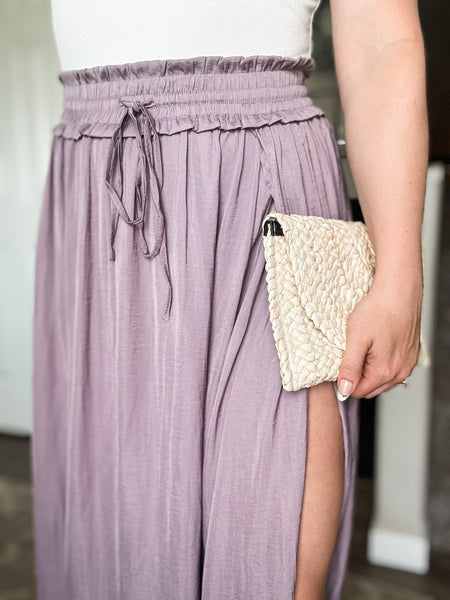 Erica Maxi Skirt - Dusty Purple